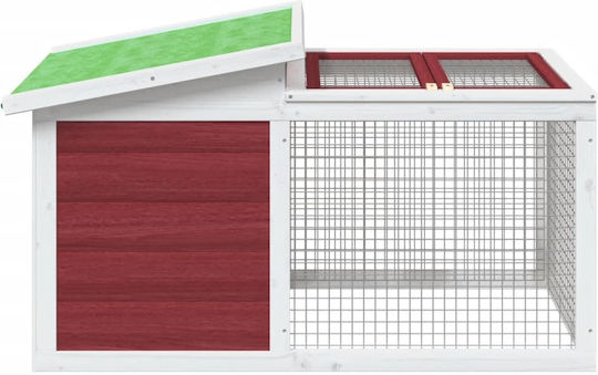 vidaXL 172291 Wooden Cage for Rabbits 100.5x54x55cm