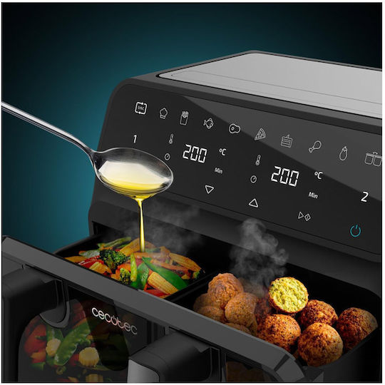 Cecotec Cecofry Advance 9000 Window Еър Фрайър 9лт Черен
