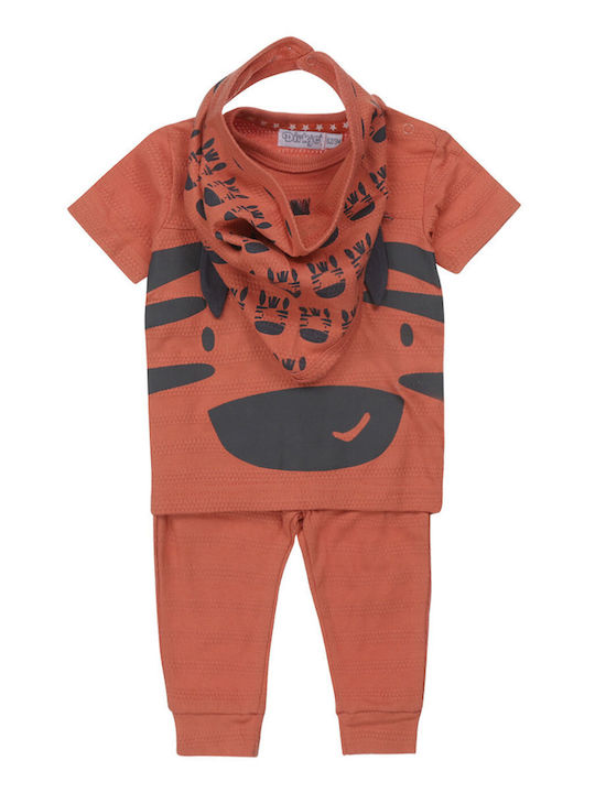 Dirkje Kids Set with Pants Summer 2pcs Orange