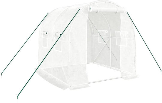 vidaXL 364075 Greenhouse Tunnel with Metal Frame 2x2x2m