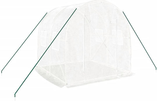 vidaXL 364075 Greenhouse Tunnel with Metal Frame 2x2x2m