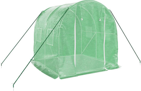 vidaXL 364073 Greenhouse Tunnel with Metal Frame 2x2x2m