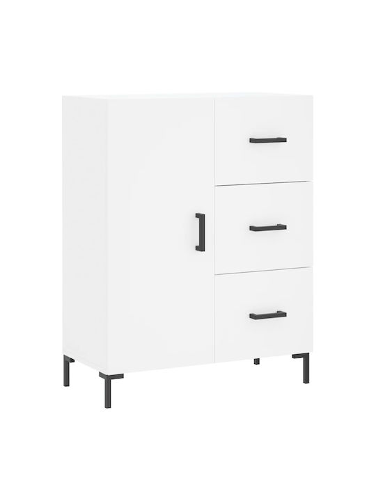 Wooden Buffet with Drawers White L69.5xW34xH90cm