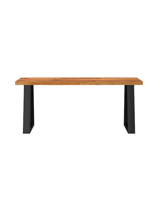 Καρέκλα Τραπεζαρίας Ξύλινη Καφέ 110x35x45εκ.