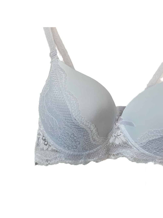 Hana Bra with Light Padding White