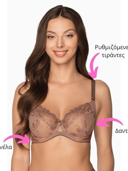 Gaia Bra Underwire Brown