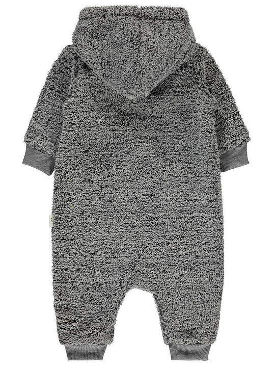 Civil Baby Bodysuit for Outing Long-Sleeved Gray