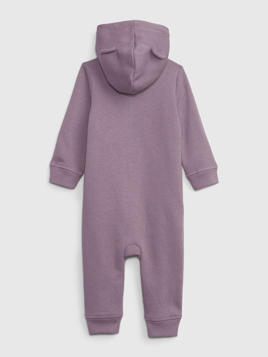 GAP Logo Baby Bodysuit Set Long-Sleeved Purple