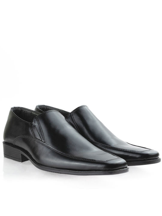 Men's leather shoe EL515 BLACK PAPOUTSI