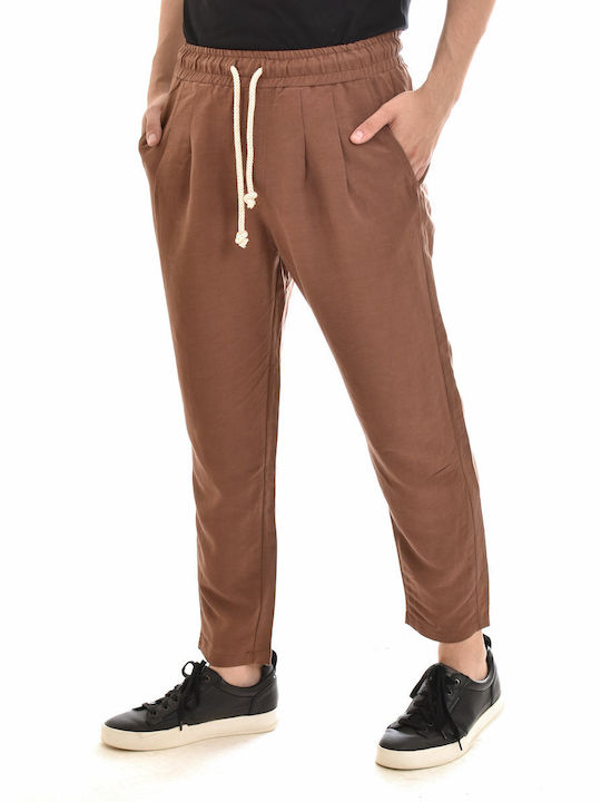 Twin Black Men's Trousers Brown