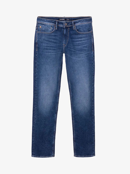 Men's Jeans Pants with Regular Straight Fit Blue