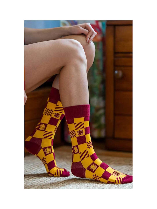 Crazy Socks Damen Socken Gelb 1Pack