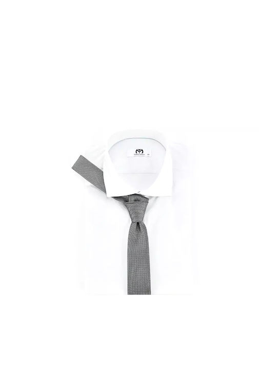 Stefano Mario Men's Tie Monochrome Gray