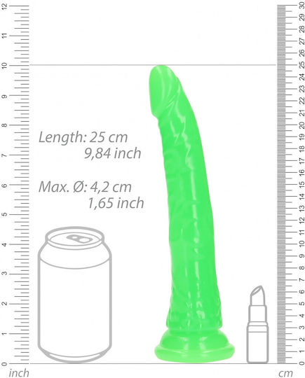Shots Ρεαλιστικό Dildo με Βεντούζα Πράσινο 22.5cm