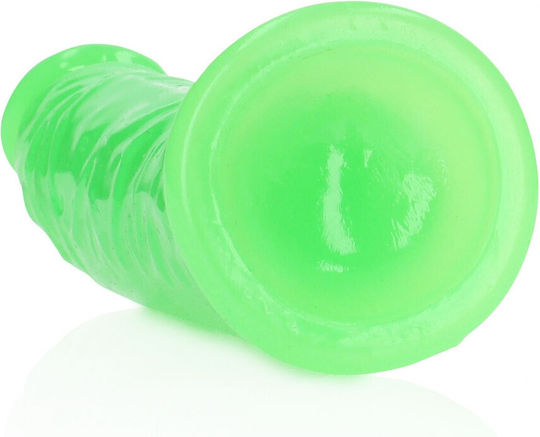 Shots Glass Dildo with Balls and Suction Cup Green 15.5cm