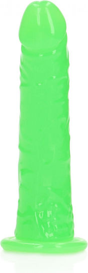 Shots Glass Dildo with Balls and Suction Cup Green 15.5cm