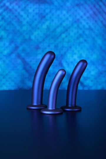 Shots Ρεαλιστικό Dildo με Όρχεις και Βεντούζα Μπλε 14.5cm