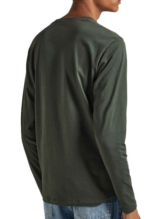 Long Sleeve Green Men's Blouse
