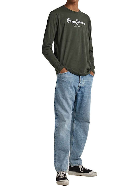 Long Sleeve Green Men's Blouse