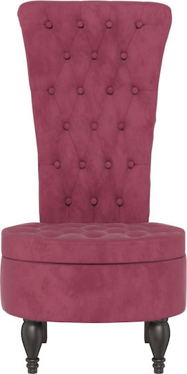 Armchair Burgundy 56x72.5x108cm