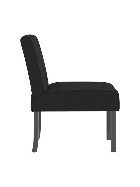 Sessel Samt Schwarz 48x64x72cm