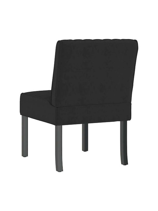 Sessel Samt Schwarz 48x64x72cm
