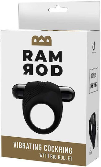 Dream Toys Δονούμενο Δαχτυλίδι Πέους Μαύρο