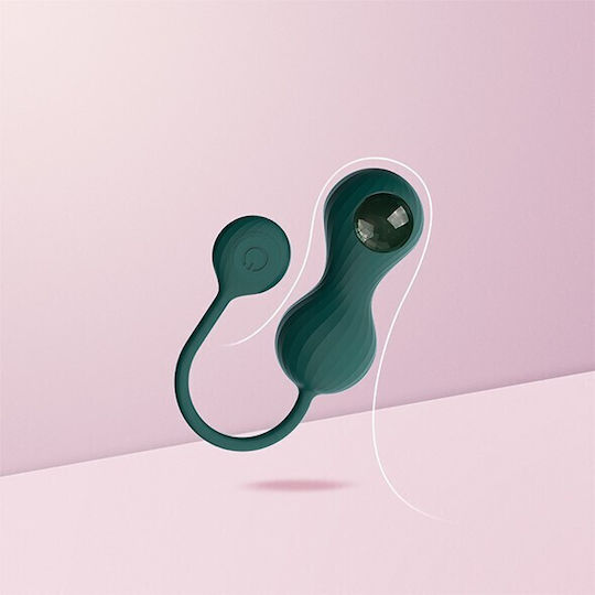 Magic Motion Crystal Duo Smart Kegel Ασύρματες Κολπικές Μπάλες με Δόνηση Πράσινες