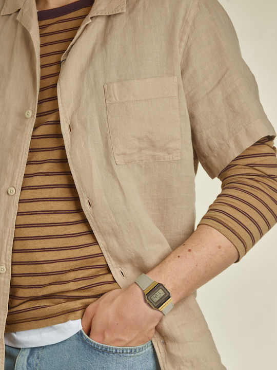 Casio Casio Vintage Ρολόι Μπαταρίας με Υφασμάτινο Λουράκι