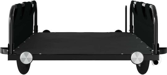 Vidaxl Bicycle Trailer Black Oxford Fabric Iron