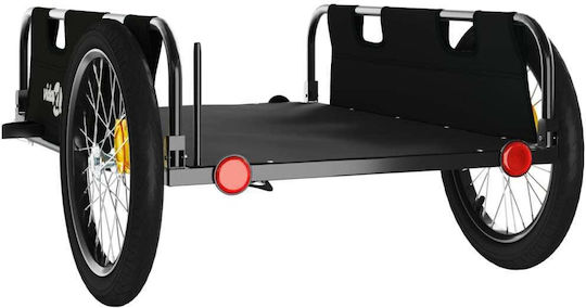 Vidaxl Bicycle Trailer Black Oxford Fabric Iron