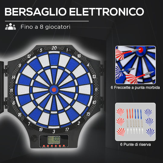 Electronic Darts Board Set Dartboard with Target & Arrows 6pcs