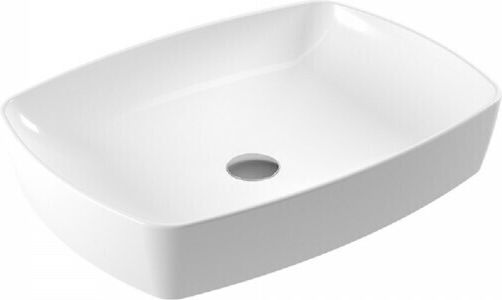 Serel 1633-300 Aufgesetztes Waschbecken Porzellan 60x44x12cm Weiß
