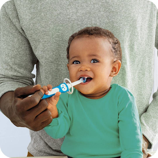 Mam Set Baby-Zahnbürsten für 5m+ 2 Stück Blau