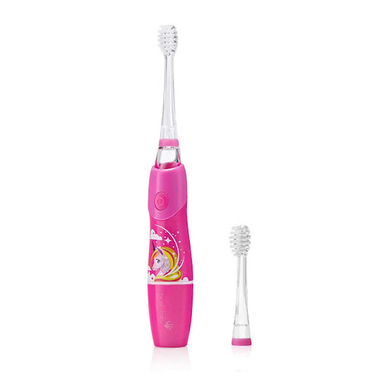 Brush Baby Kidz Sonic Children's Electric Toothbrush with Chronograph for 3+ Years Unicorn with Replacement Heads