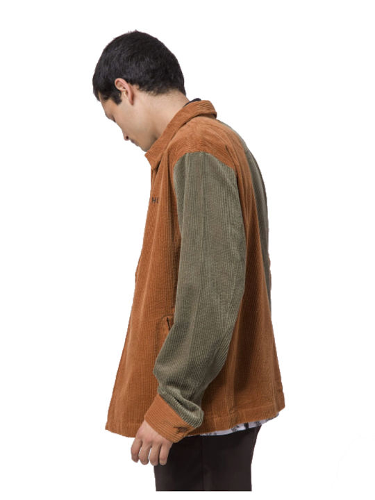 HUF Men's Winter Jacket Brown