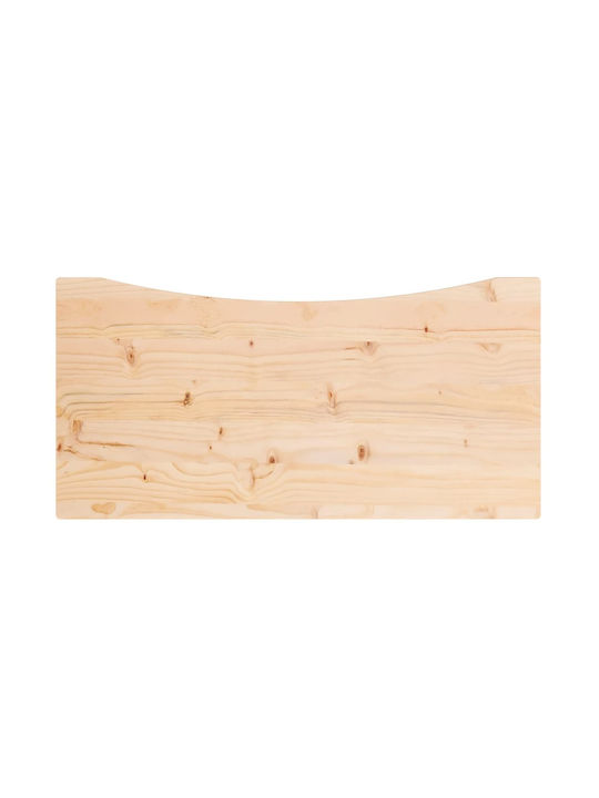 vidaXL Holz Rechteckig Betttablett mit Griffen in Braun Farbe 80x40x2.5cm 824425 1Stück