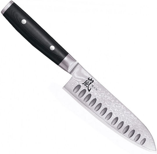 Yaxell Ran Μαχαίρι Santoku από Δαμασκηνό Ατσάλι 16.5cm