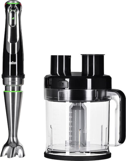 Braun Multiquick 9 Ръчен Блендер с Неръждаема Пръчка 1200W Черен
