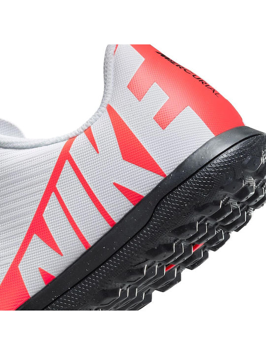 Mercurial Vapor 15 Club Kids Turf Soccer Shoes White