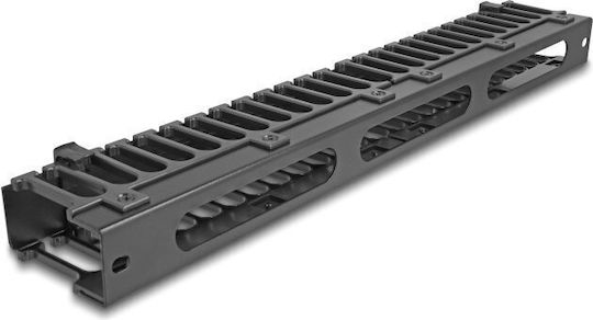DeLock 19"/1U Кабелна лента за управление на кабели 1U 67022 1бр