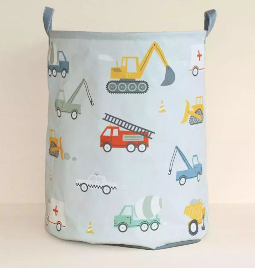 A Little Lovely Company Kinder Stoff-Aufbewahrungskorb Hellblau 40cm