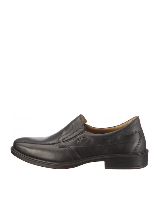 Leder Herren Freizeitschuhe Anatomisch Schwarz