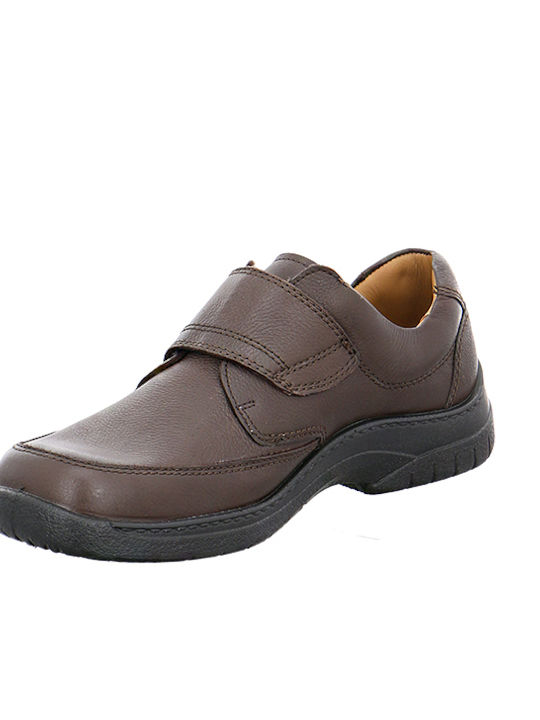 Leder Herren Freizeitschuhe Anatomisch Braun