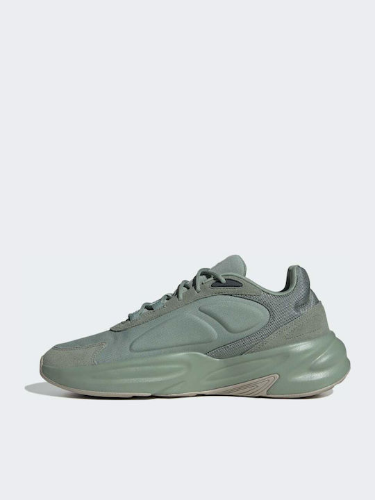 Ozelle Chunky Sneakers Silver Green / Carbon