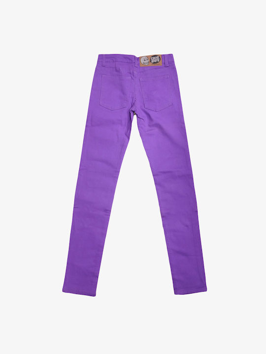 Cheap Monday Femei Bumbac Pantaloni Liliac