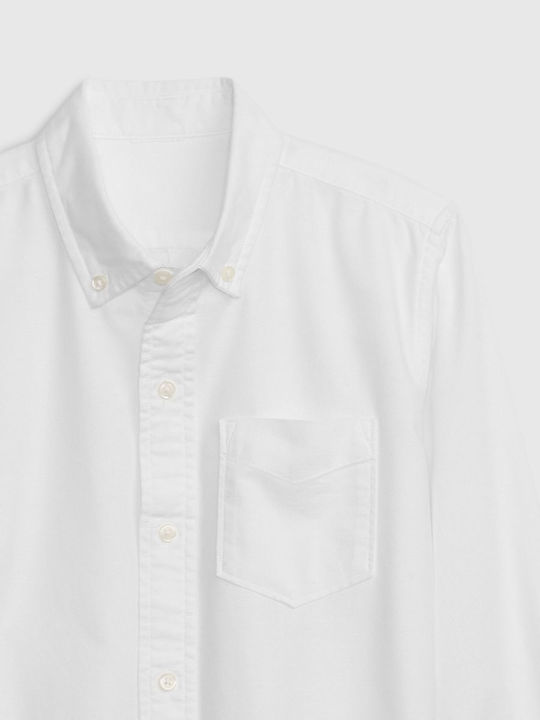 Kids Shirt Short Sleeve White Oxford