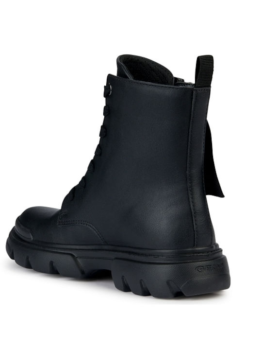 Junette Kinderstiefel mit Reißverschluss Schwarz