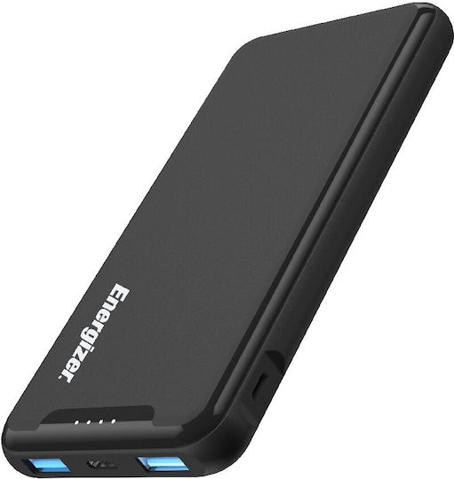 Energizer UE10052PQ Power Bank 10000mAh 18W with 2 USB-A Output Ports and USB-C Output Port Quick Charge Black