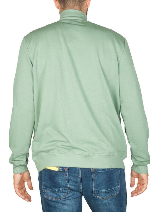 Bigbong Men's Sweatshirt Jacket with Hood and Pockets Green